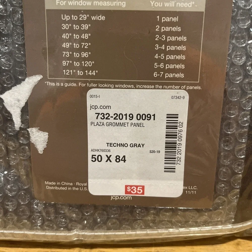 Royal Velvet Plaza Blackout Grommet Panel Techno Gray 50x84